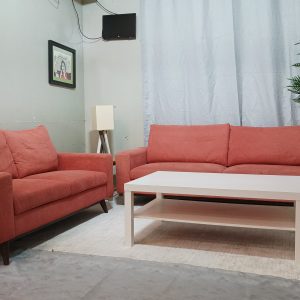 BEAUTIFUL 5 SEATER SOFA SET IN CARROT COLOR