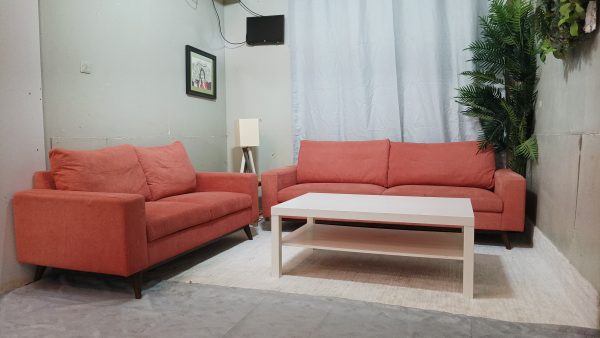 BEAUTIFUL 5 SEATER SOFA SET IN CARROT COLOR