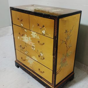 LUXURY STORAGE ORGANIZER WITH  GOLDEN 4 DRAWERS